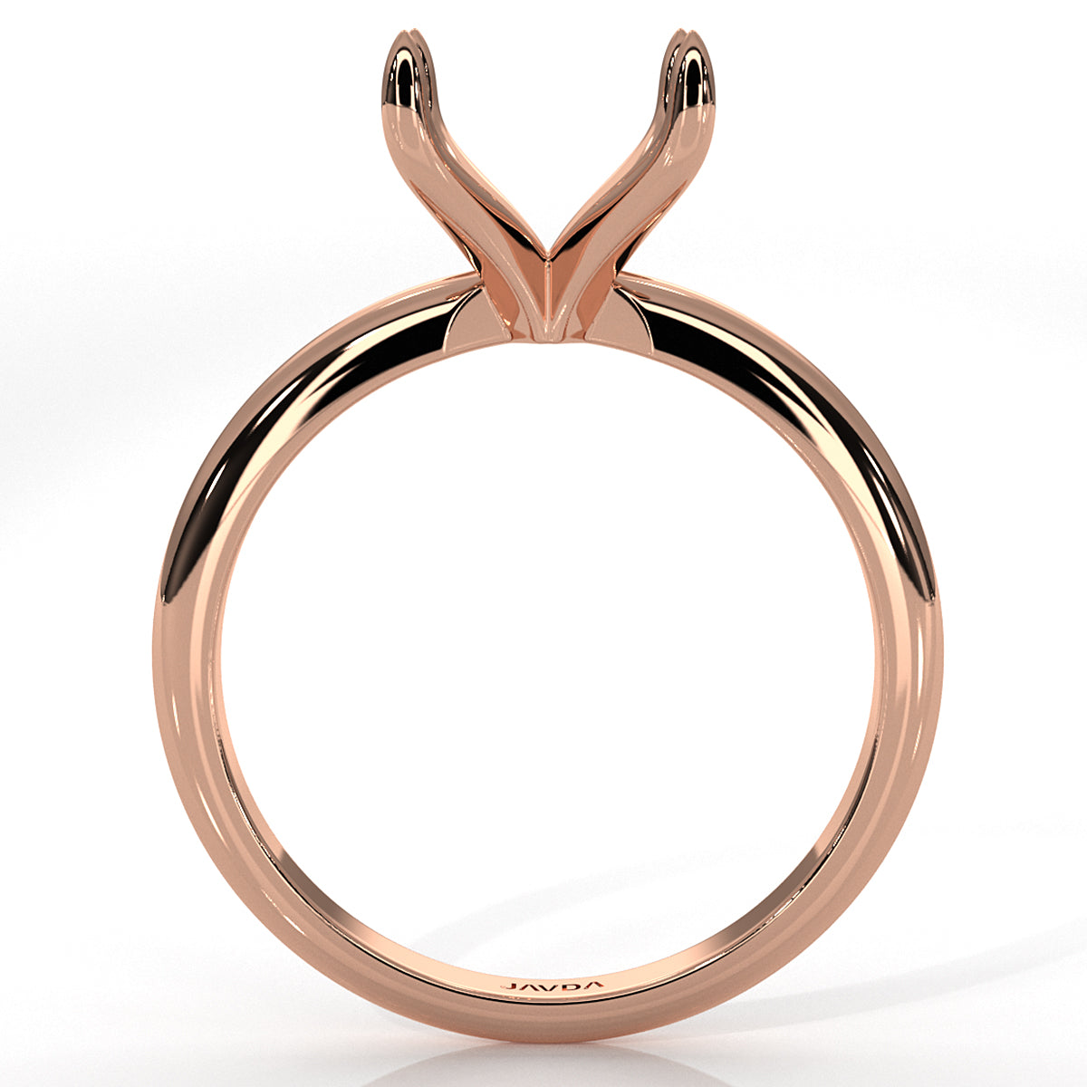 3g Claw Prong Set Solitaire Semi Mount Engagement Ring 2.2mm